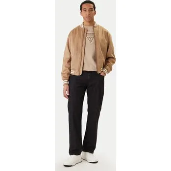 Pánské džíny Guess Jeans Jeansy M5YA1B D6571 Černá Straight Fit 34_32