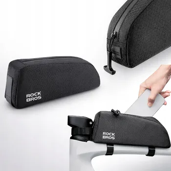 brašna na kolo Brašna na kolo Rockbros na rám, na horní rámovou trubku 0,9l - černá