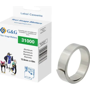 Lepicí páska G a G razicí páska,lepicí páska hliník Barva pásky: stříbrná 12.6 mm 4.8 m