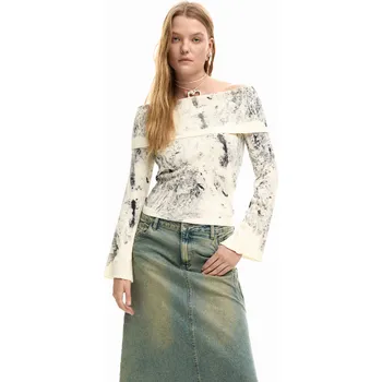 Dámský svetr Dámský svetr DESIGUAL 26SWJF15 2002 JERS OSLO Velikost: L