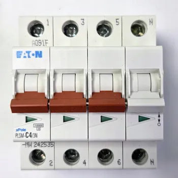 vypínač Eaton Moeller Nadproudový spínač C4A 3P+N 10kA PLSM-C4/3N-MW 242535