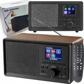 Radiopřijímač DIGITÁLNÍ KUCHYŇSKÉ RÁDIO RETRO DISPLEJ BLUETOOTH DAB/DAB+/FM AUX ANTÉNA