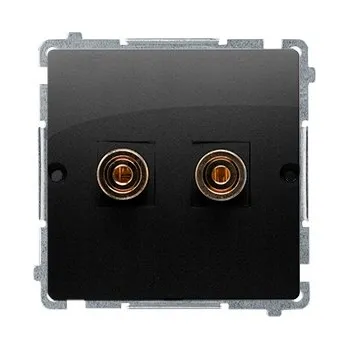 Elektrická zásuvka Elektrická Zásuvka zásuvka Kontakt-simon černá