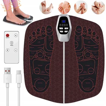 Masážní přístroj ELEKTROSTIMULÁTOR SVALŮ EMS MASÁŽNÍ PŘÍSTROJ NA NOHY A RUCE, MASÁŽNÍ PODLOŽKA PRO AKUPRESURU