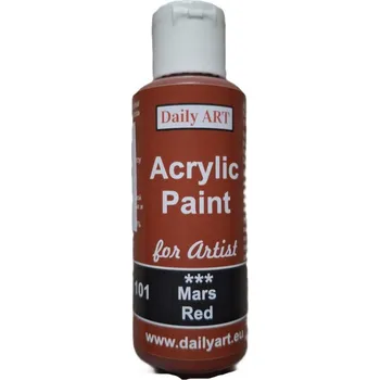 Vodová barva Akrylová umělecká barva Mars red 50 ml Daily ART
