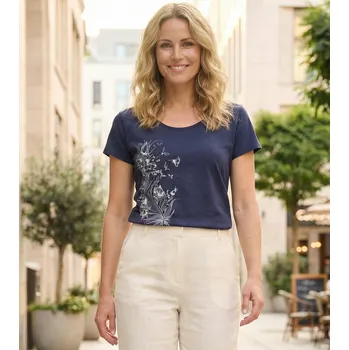 Dámské tričko Dámské triko s krátkým rukávem ALTISPORT NORMA LTSR654 TMAVĚ MODRÁ XS