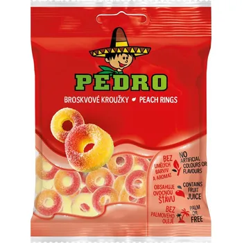 Cukrovinka Pedro Broskvové kroužky