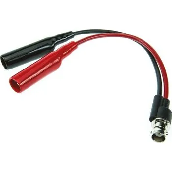 Měřicí kabel Pomona Zkušební vodič BNC, Červená, Černá, délka kabelů: 130 mm, 150 V, Polypropylen