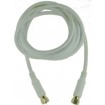 Audio kabel Mascom F konektor, 1,5m (7676-015W) bílý