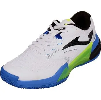 Pánská tenisová obuv Joma Roland Men 2402 Clay tenisová obuv bílá-modrá velikost UK 8,5