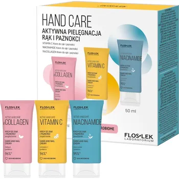 Kosmetická sada Sada PÉČE O RUCE Aktivní péče o pokožku rukou - 3 x 50 ml - Floslek