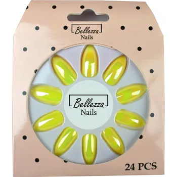 umělá květina DUHOVÉ UMĚLÉ NEHTOVÉ ŠPIČKY - 24 ks - ZU13