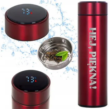 Termoska ČERVENÁ TERMOSKA TERMO DÁREK VALENTÝN PRO DRAHOU POLOVIČKU AHOJ KRÁSKO