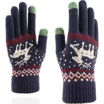 Rukavice Techsuit - Rukavice s dotykovým displejem Raindeer (ST0002) - Vlna - Modrá