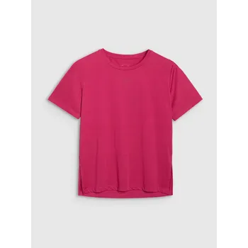 Dámské tričko Sportovní tričko do posilovny 4F F1517 Volné tričko růžové XS