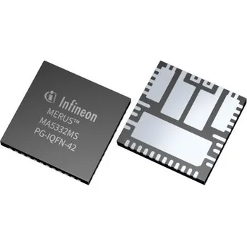 Hi-Fi komponenty Infineon Třída D Audio zesilovač MA5332MSXUMA1 200W, standard: Ne Audio 9 MHz, PG-IQFN-42, počet kolíků: 42 kolíkový 100