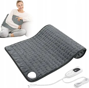 Elektrická vyhřívací podložka, 6 úrovní teploty, 4 režimy časování, lze prát v pračce