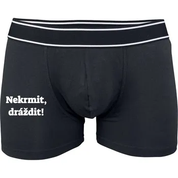Boxerky Boxerky Kariban s potiskem Pouze dráždit! pánské