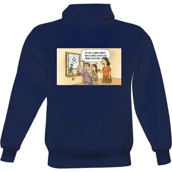Pánská mikina Pánská mikina s kapucí s potiskem Jiránkův fór - Babiččin poslední důchod pánské