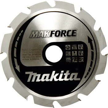 Pilový kotouč Makita MAKFORCE B-32144 tvrdokovový pilový kotouč 190 x 30 x 1.4 mm Počet zubů (na palec): 12 1 ks