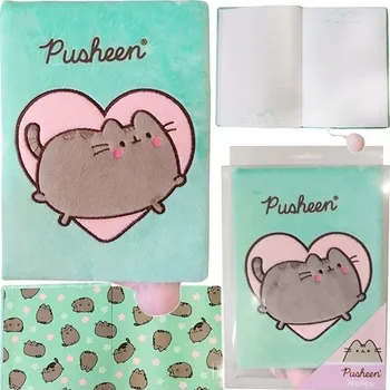Zápisník Notes A5 St. Majewski Pusheen zelený