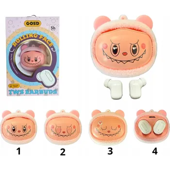 Sluchátka SLUCHÁTKA DO UŠÍ PRO DĚTI | 4 OTÁČKY – 4 TVÁŘE | TWS BLUETOOTH