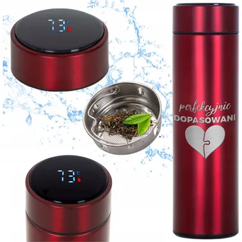 Termoska ČERVENÁ TERMOSKA TERMO DÁREK VALENTÝN PRO DRAHOU POLOVIČKU SLADĚNÍ