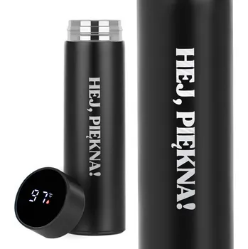 Termoska ČERNÁ TERMOSKA TERMO DÁREK VALENTÝN PRO DRAHOU POLOVIČKU AHOJ KRÁSKO