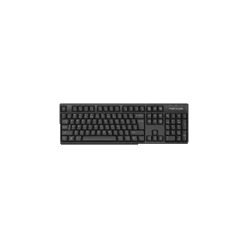 Klávesnice A4tech FKS12, multimediální kancelářská tichá klávesnice, CZ/US, USB, černá