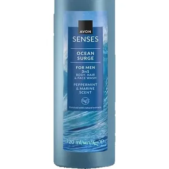 Koupelová kosmetika Sprchový gel na tělo i na vlasy s vůní moře a máty - 720ml