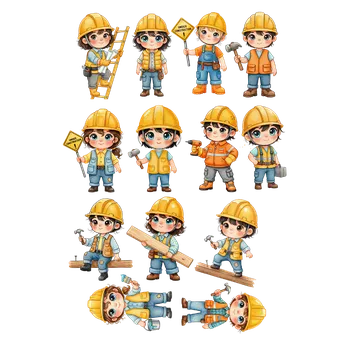 Jedlá dekorace na dort Jedlý tisk – Malí stavitelé v akci A4 Jedlý papír