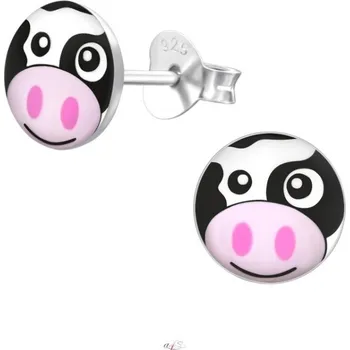 Náušnice All4Silver Náušnice kravička stříbro S1985