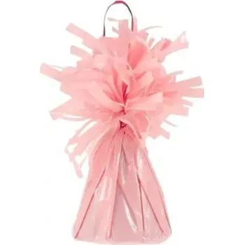 Foliové závaží na balonky světle růžové