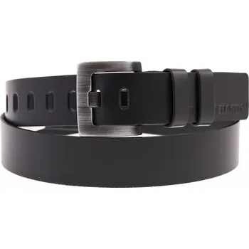 Opasek Pánský kožený opasek Black Hand 049-98 černý Velikost = obvod pasu (cm): 85 cm