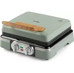 Vaflovač 4x7 s termostatem a časovačem - zelený - DOMO DO9279W