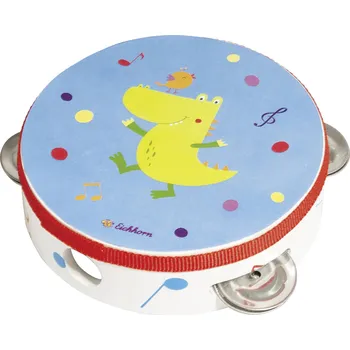 Hračka pro nejmenší Eichhorn bubínek do ruky Tamburin