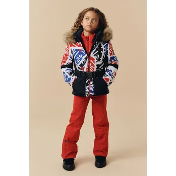 POIVRE BLANC W24-1003-JRGL SKI JACKET PRINT SCARLET RED Velikost: 10 let / 140 cm