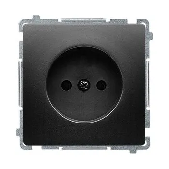 Elektrická zásuvka Elektrická Zásuvka Kontakt-simon černá