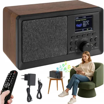 Radiopřijímač Síťové/bateriové rádio DAB+ Bedee Digitální rádio DAB+