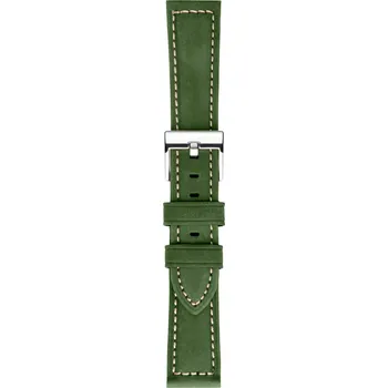 Řemínek na hodinky Kožený řemínek na hodinky 20 mm zelený