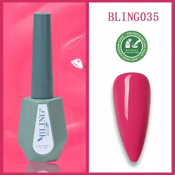 Lak na nehty Bling Gel na nehty HYBRIDNÍ LAK Růže baby pink 10 ml č. 035
