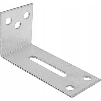 Tesařské kování Úhelník, spojka nastavitelná pro zárubňové profily UA 50x100x44 10 Ks