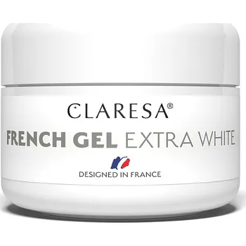 Lak na nehty Claresa French Gel Extra White 25 ml stavební gel na nehty bílý