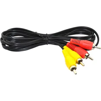 Audio kabel AV kabel 4× RCA (2× červený, 2× žlutý) – 1,8 m