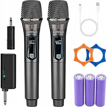 Mikrofon BEZDRÁTOVÝ DYNAMICKÝ MIKROFON PRO ZPĚV, NA PÓDIUM, KE KARAOKE, K REPRODUKTORŮM