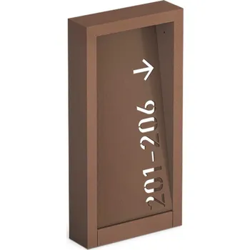 Lombardo Arke FULL Code LED venkovní sloupkové svítidlo IP66 AC DIRECT 400mm / 2700K / Corten