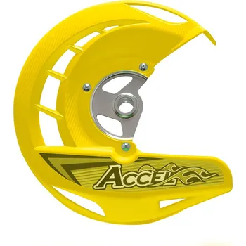 Brzda pro motocykl ACCEL kryt brzdového kotouče přední SUZUKI RMZ 250 07-16, RMZ450 05-16 barva žlutá (FDG-04YL) - (ACCEL kryt brzdového kotouče přední SUZUKI RMZ 250 07-16, RMZ450 05-16 barva žlutá (FDG-04YL) -)