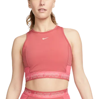 Dámské oblečení Tílko Nike W NP DF CROP TANK FEMME dx0061-655 Velikost M