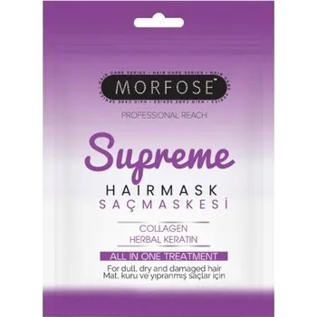 Vlasová regenerace MORFOSE SUPREME MASKA NA VLASY PRO VŠECHNY TYPY VLASŮ 25 ML