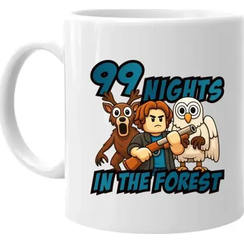 Žertovný předmět 99 nights in the forest - hrnek s potiskem- Tričkový.cz